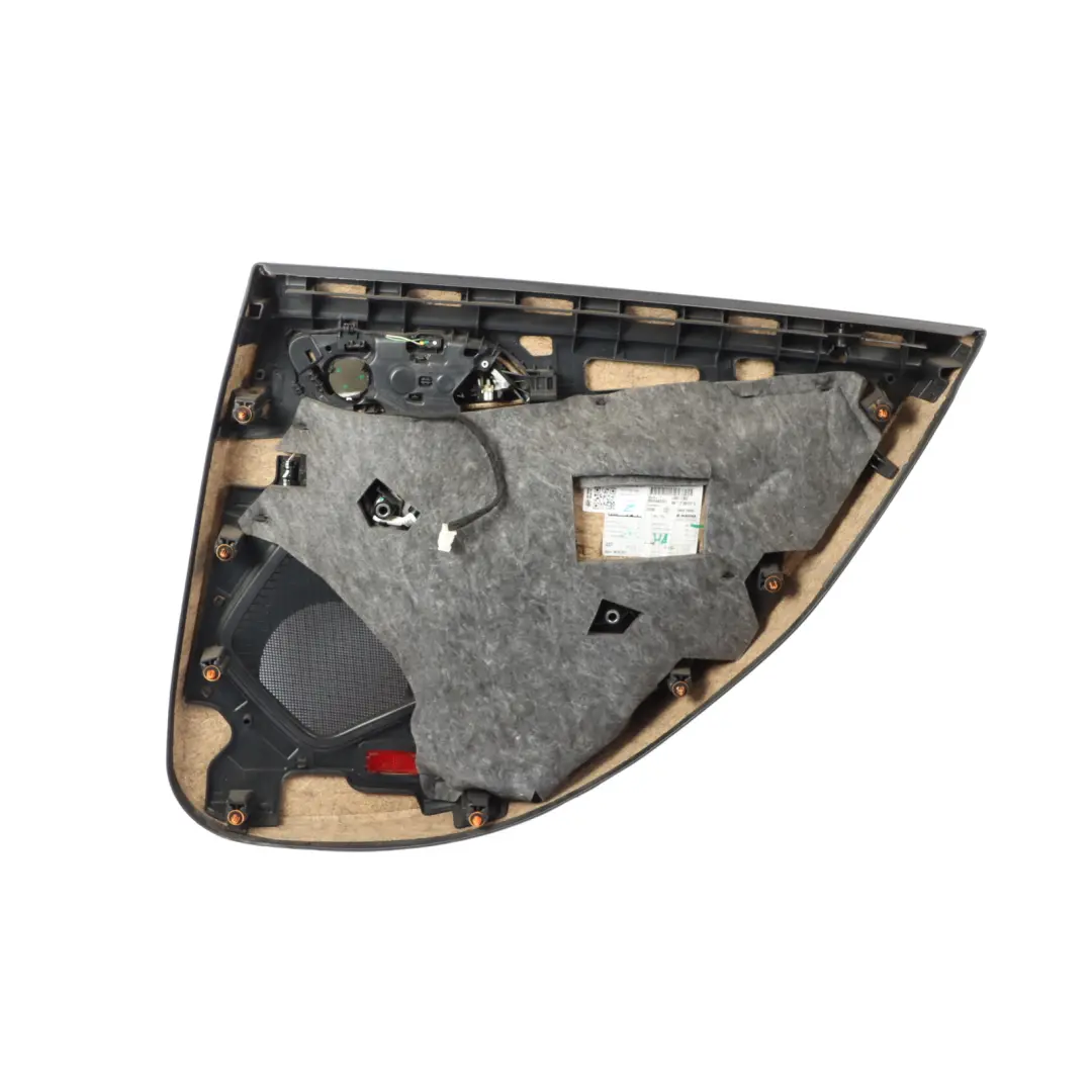 Mercedes C117 Rear Door Card Trim Panel Leather Black Left N/S - SKU A1177301300 - Part number A1177301300