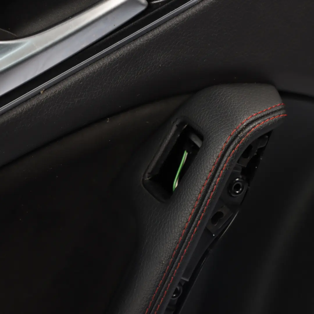 Mercedes C117 Rear Door Card Trim Panel Leather Black Left N/S - SKU A1177301300 - Part number A1177301300