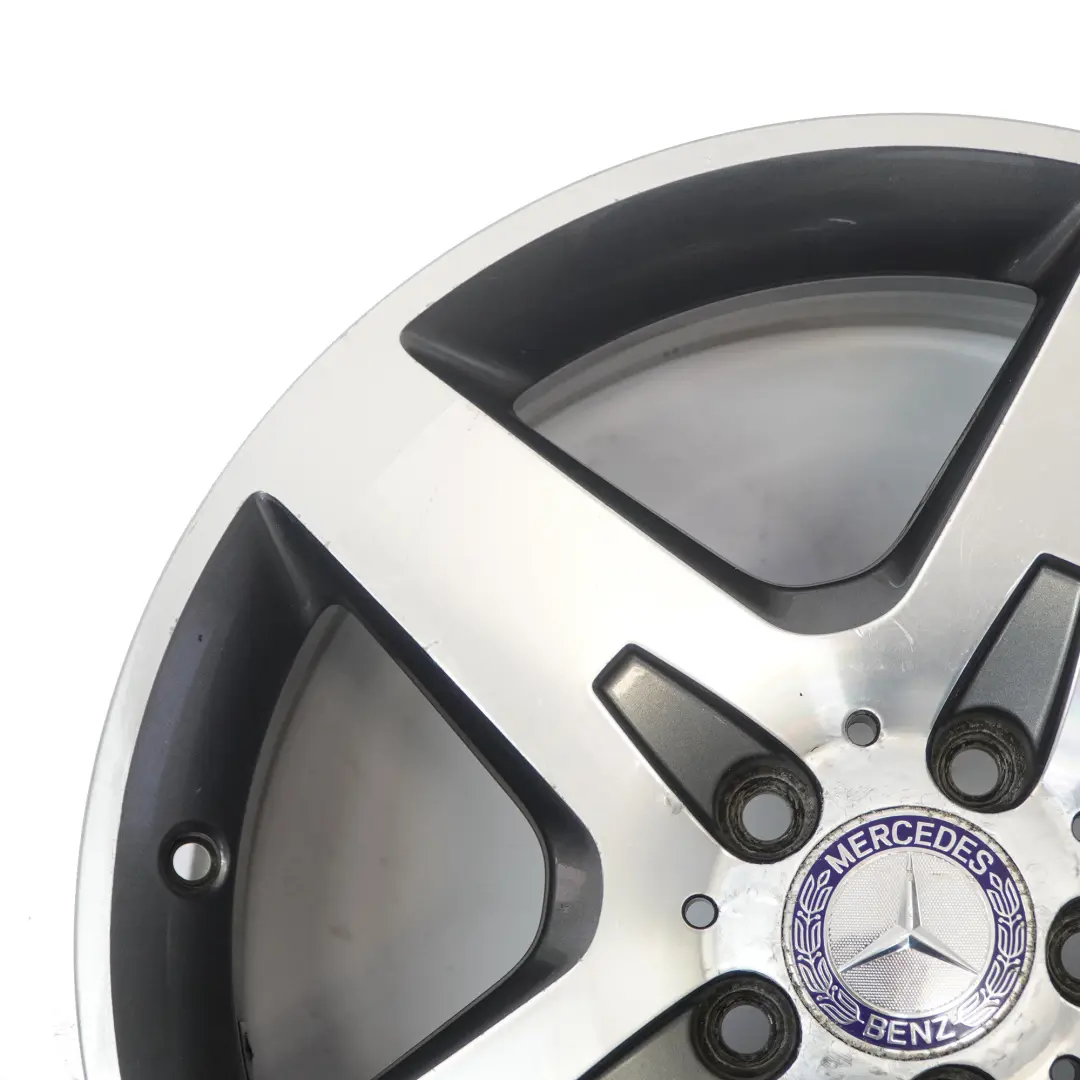 Alloy Rim AMG 18" 7J ET:46 5 Spoke to Mercedes X156 Silver Wheel with Part number A1564010500 Mercedes X156 Silver Wheel Alloy Rim AMG 18" 7J ET:46 5 Spoke - SKU A1564010500-3 - Part number A1564010500