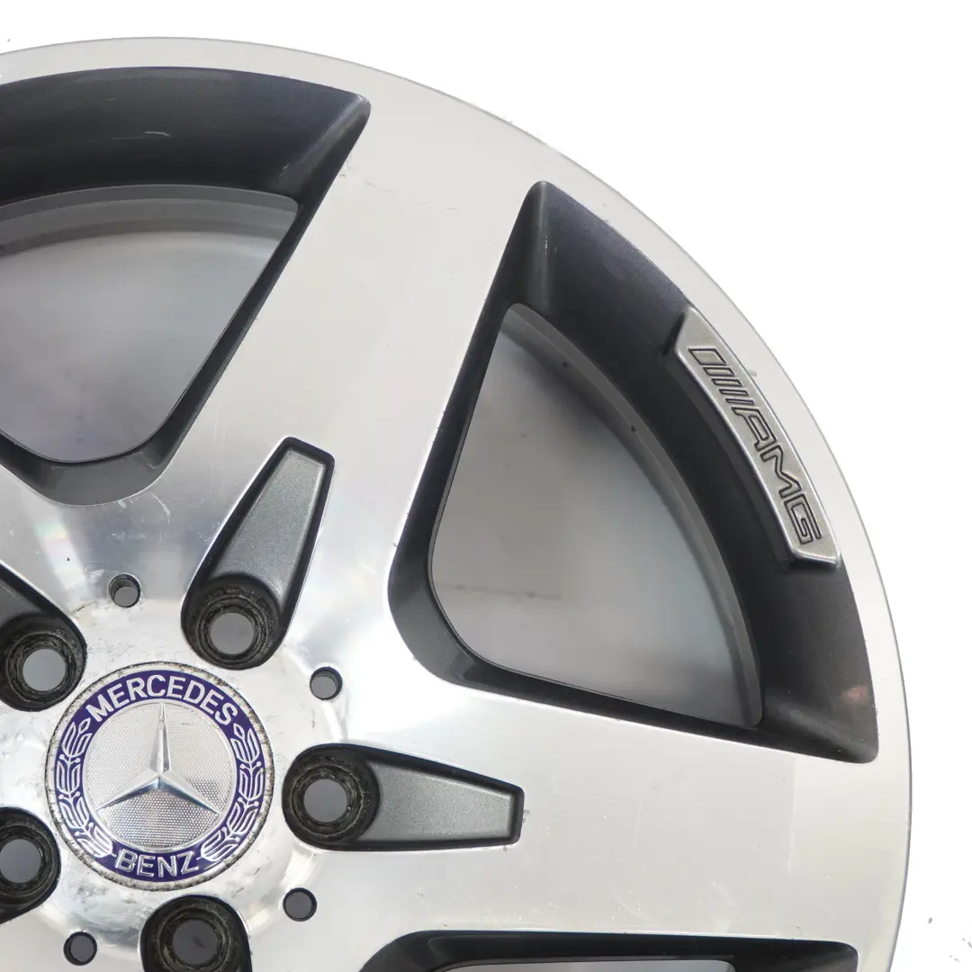 Alloy Rim AMG 18" 7J ET:46 5 Spoke to Mercedes X156 Silver Wheel with Part number A1564010500 Mercedes X156 Silver Wheel Alloy Rim AMG 18" 7J ET:46 5 Spoke - SKU A1564010500-3 - Part number A1564010500