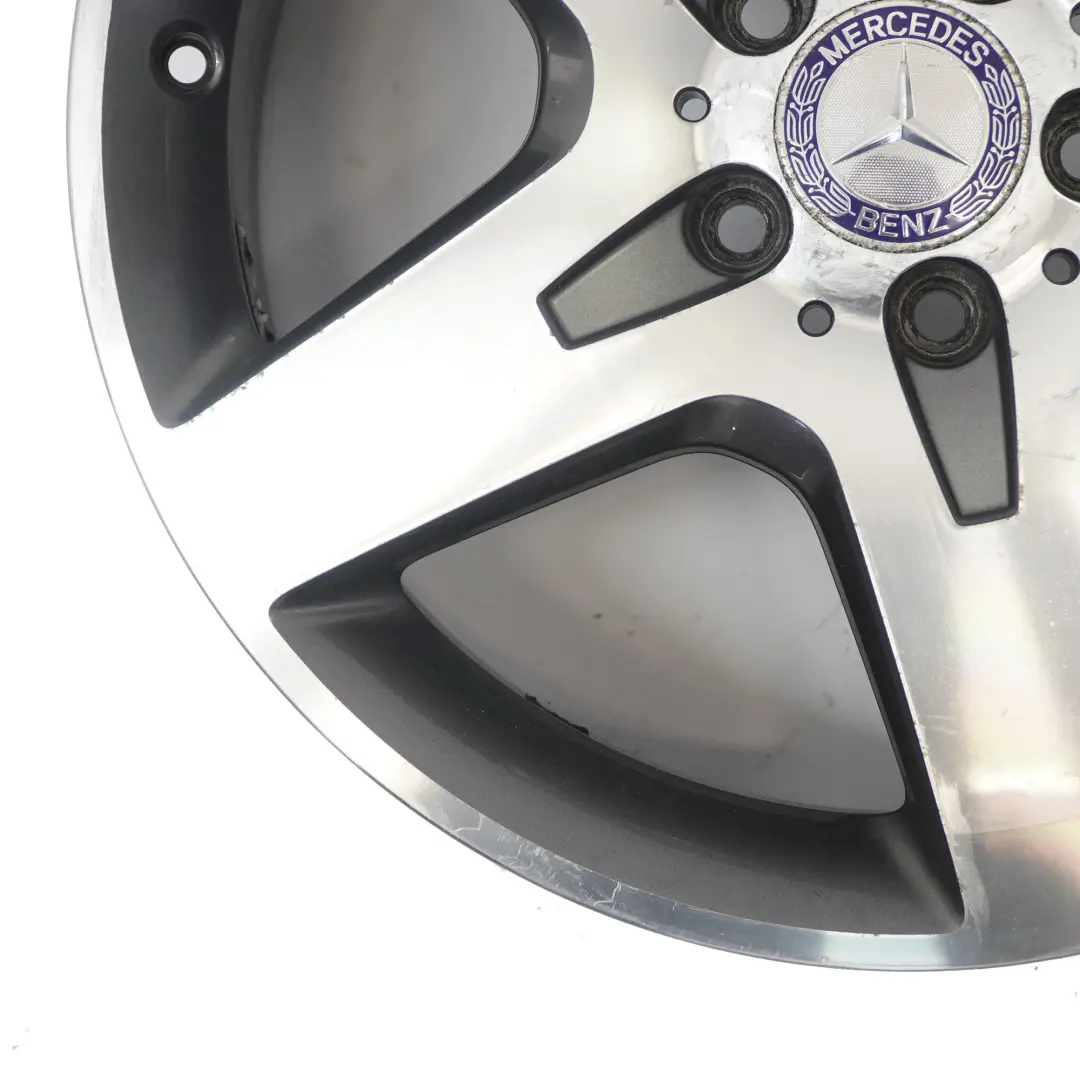 Alloy Rim AMG 18" 7J ET:46 5 Spoke to Mercedes X156 Silver Wheel with Part number A1564010500 Mercedes X156 Silver Wheel Alloy Rim AMG 18" 7J ET:46 5 Spoke - SKU A1564010500-3 - Part number A1564010500