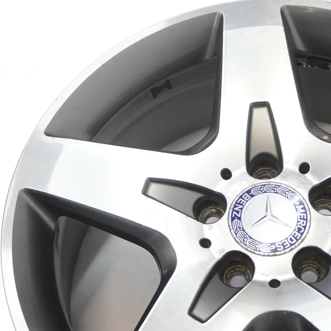 Alloy Rim AMG 18" 7J ET:46 5 Spoke to Mercedes X156 Silver Wheel with Part number A1564010500 Mercedes X156 Silver Wheel Alloy Rim AMG 18" 7J ET:46 5 Spoke - SKU A1564010500-3 - Part number A1564010500