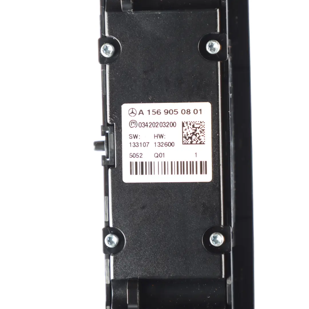 Benz GLA X156 Upper Switch Block Control Panel to Mercedes with Part number A1569050801 Mercedes Benz GLA X156 Upper Switch Block Control Panel - SKU A1569050801 - Part number A1569050801