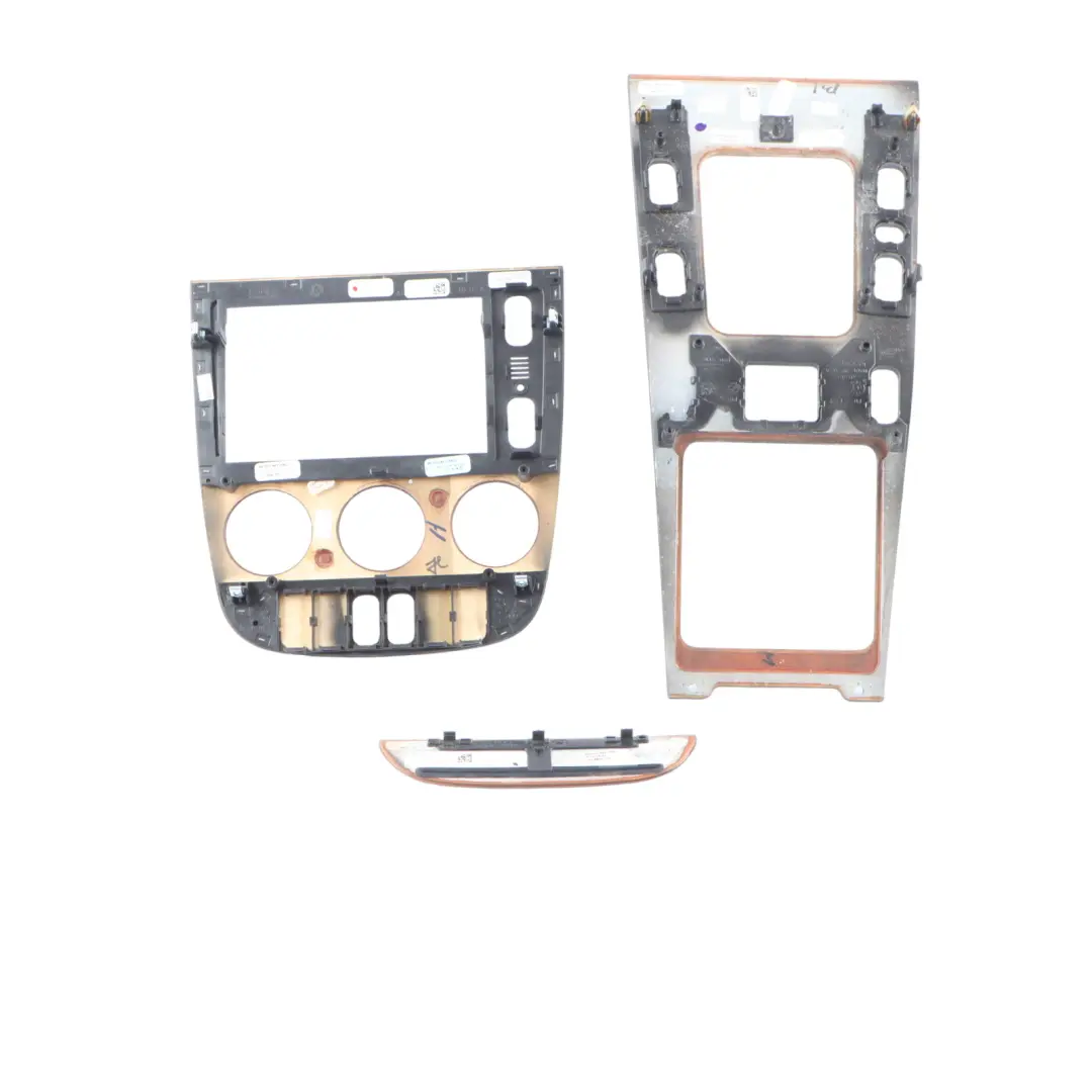 Centre Console Trim Frame Cover Wood SET to Mercedes ML W163 with Part number A1636809236 Mercedes ML W163 Centre Console Trim Frame Cover Wood SET - SKU A1636809236-2 - Part number A1636809236