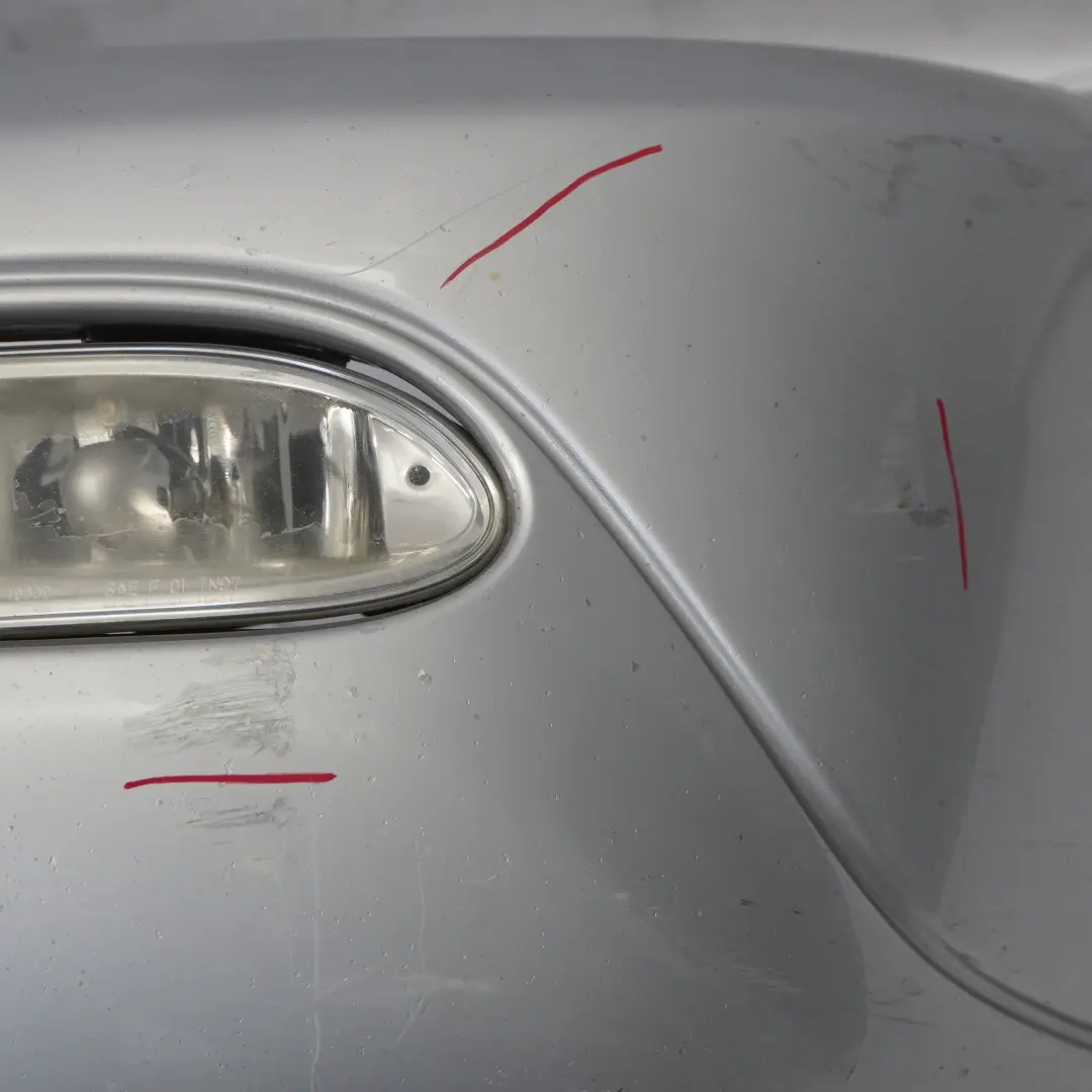 Front Bumper Trim Panel Brilliant Silver Metallic - 744 to Mercedes ML W163 with Part number A1638803870 Mercedes ML W163 Front Bumper Trim Panel Brilliant Silver Metallic - 744 - SKU A1638803870-BRS - Part number A1638803870