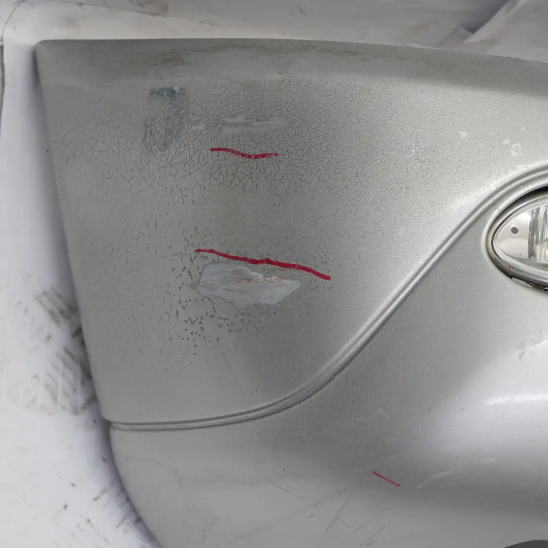 Front Bumper Trim Panel Brilliant Silver Metallic - 744 to Mercedes ML W163 with Part number A1638803870 Mercedes ML W163 Front Bumper Trim Panel Brilliant Silver Metallic - 744 - SKU A1638803870-BRS - Part number A1638803870