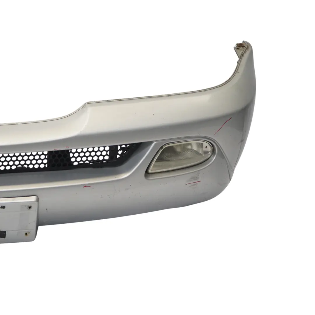 Front Bumper Trim Panel Brilliant Silver Metallic - 744 to Mercedes ML W163 with Part number A1638803870 Mercedes ML W163 Front Bumper Trim Panel Brilliant Silver Metallic - 744 - SKU A1638803870-BRS - Part number A1638803870