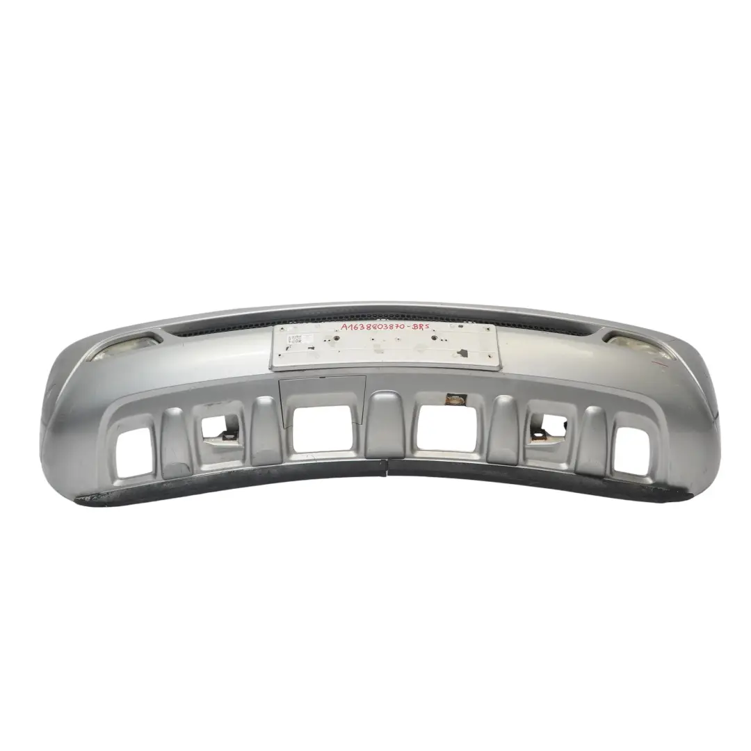 Front Bumper Trim Panel Brilliant Silver Metallic - 744 to Mercedes ML W163 with Part number A1638803870 Mercedes ML W163 Front Bumper Trim Panel Brilliant Silver Metallic - 744 - SKU A1638803870-BRS - Part number A1638803870