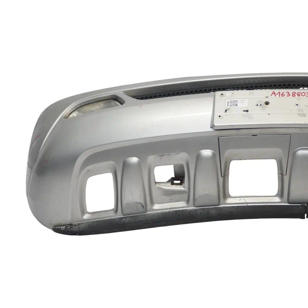 Mercedes ML W163 Front Bumper Trim Panel Brilliant Silver Metallic - 744 - SKU A1638803870-BRS - Part number A1638803870