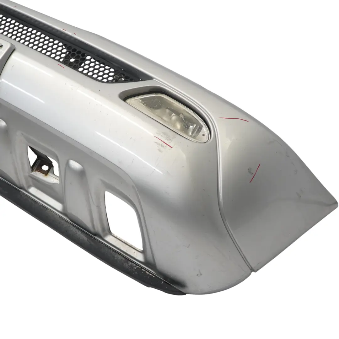 Mercedes ML W163 Front Bumper Trim Panel Brilliant Silver Metallic - 744 - SKU A1638803870-BRS - Part number A1638803870