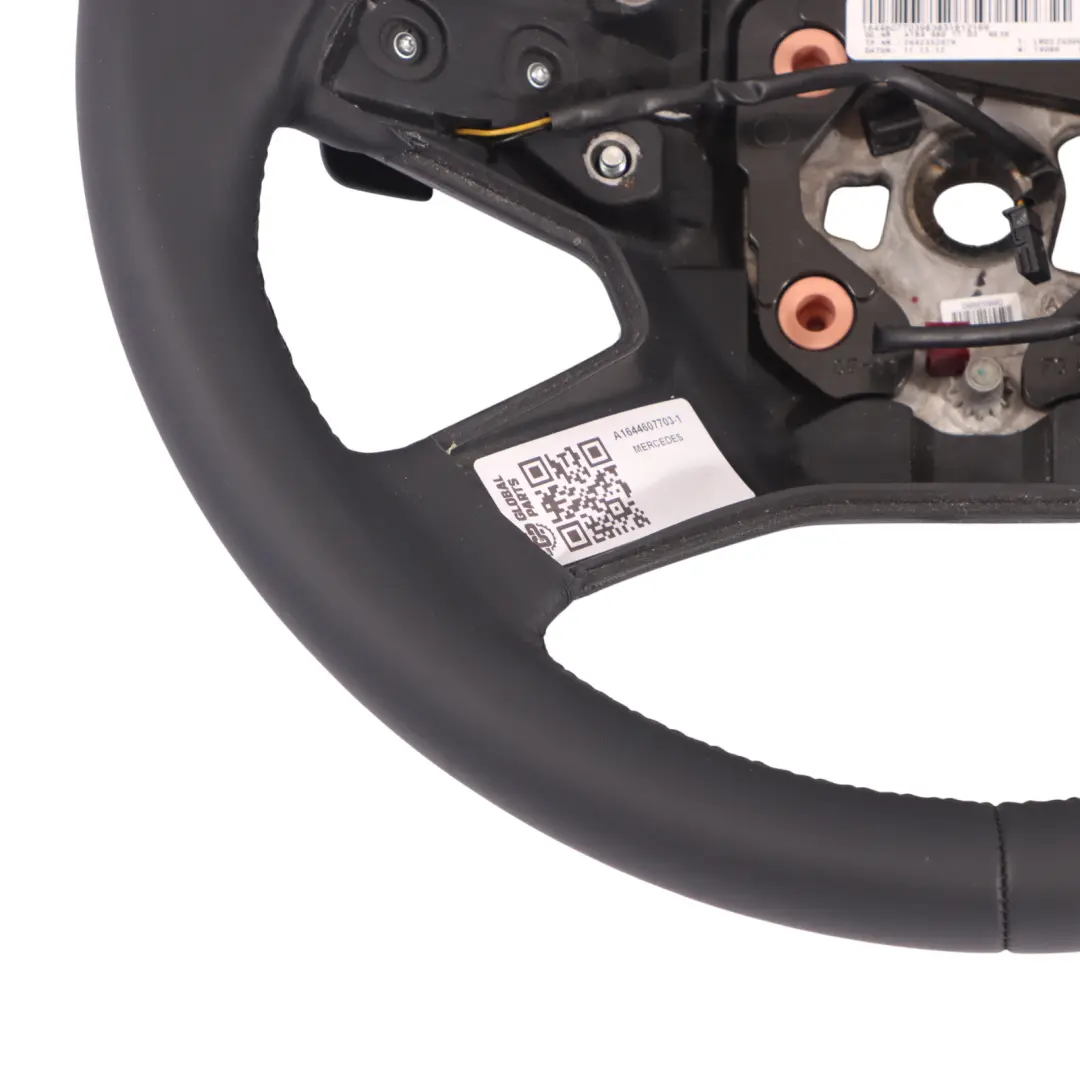  Steering Wheel Mercedes ML W164 W251 NEW Black Leather Paddle Shift - SKU A1644607703-1 - Part number A1644607703