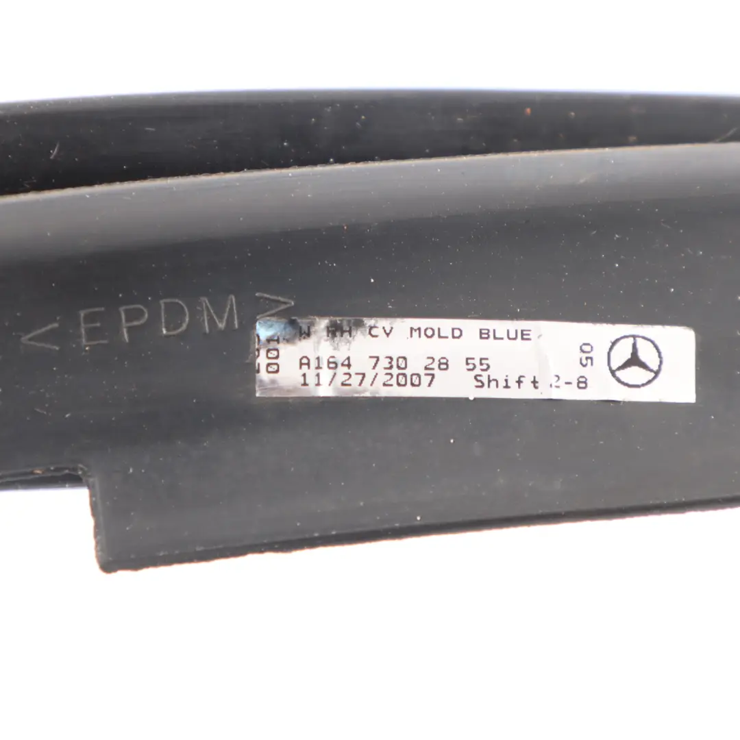 Mercedes W164 Rear Door Window Quarter Seal Moulding Right O/S - SKU A1647302855-1 - Part number A1647302855