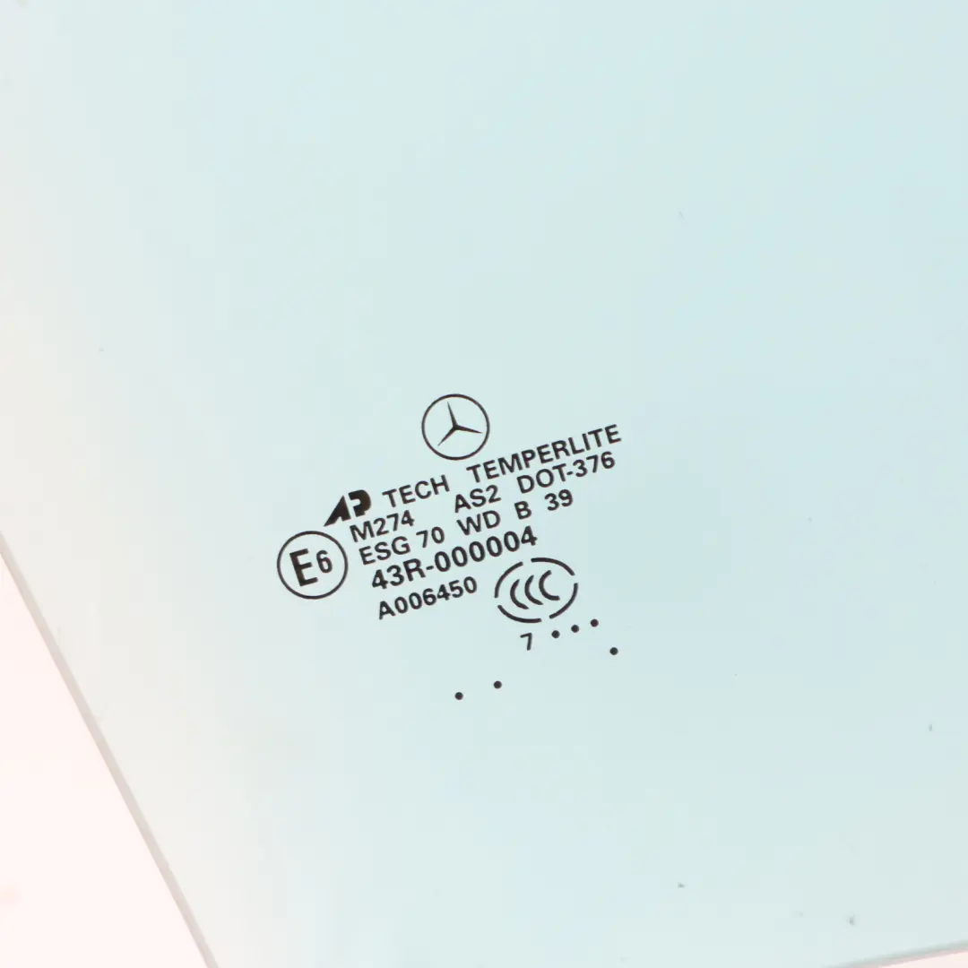 Door Side Pane Window Glass Right O/S AS2 to Mercedes W164 Rear with Part number A1647351210 Mercedes W164 Rear Door Side Pane Window Glass Right O/S AS2 - SKU A1647351210 - Part number A1647351210