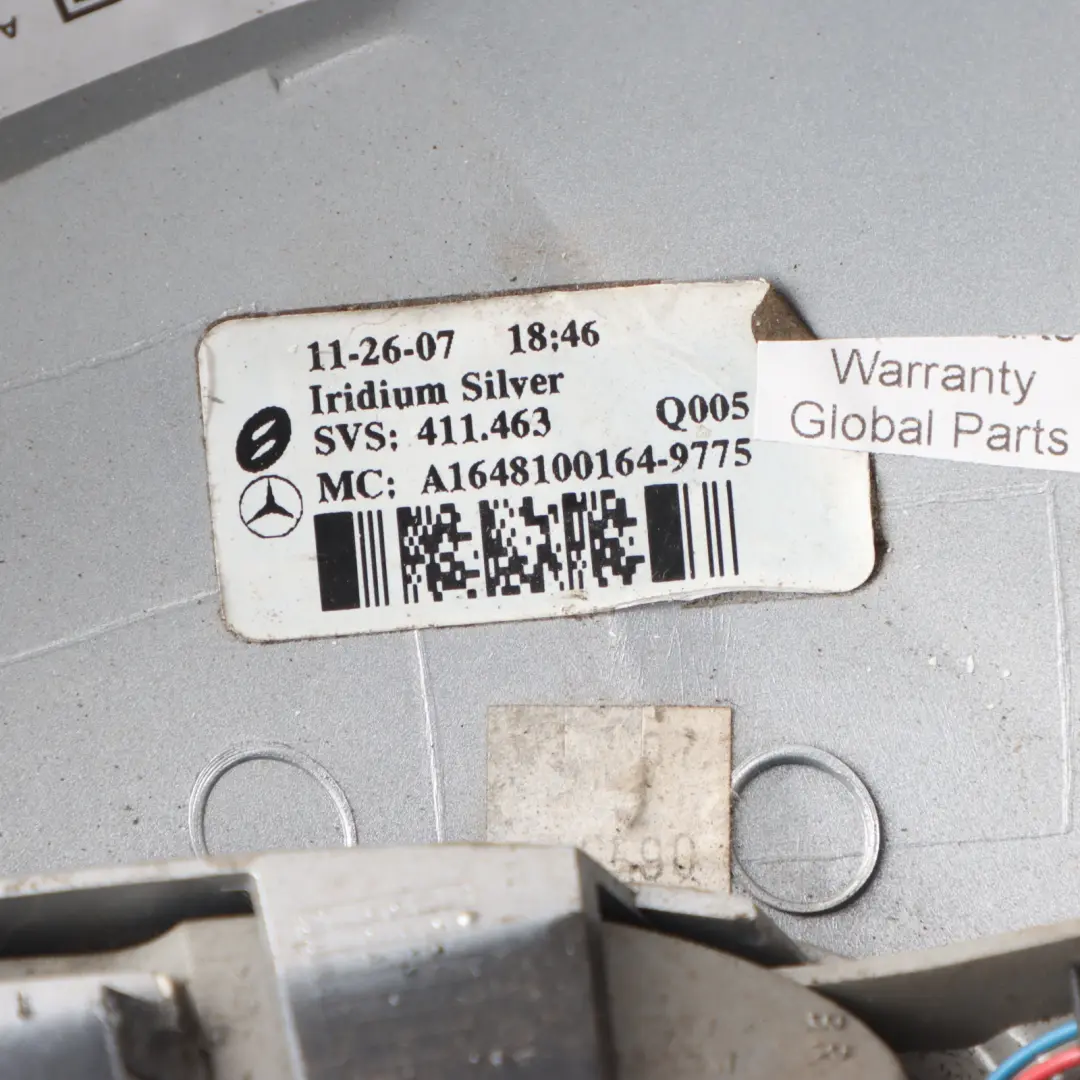 Mirror Cover Door Wing Cap Trim Left N/S Iridium Silver - 775 to Mercedes W164 with Part number A1648100164 Mercedes W164 Mirror Cover Door Wing Cap Trim Left N/S Iridium Silver - 775 - SKU A1648100164-IRS - Part number A1648100164