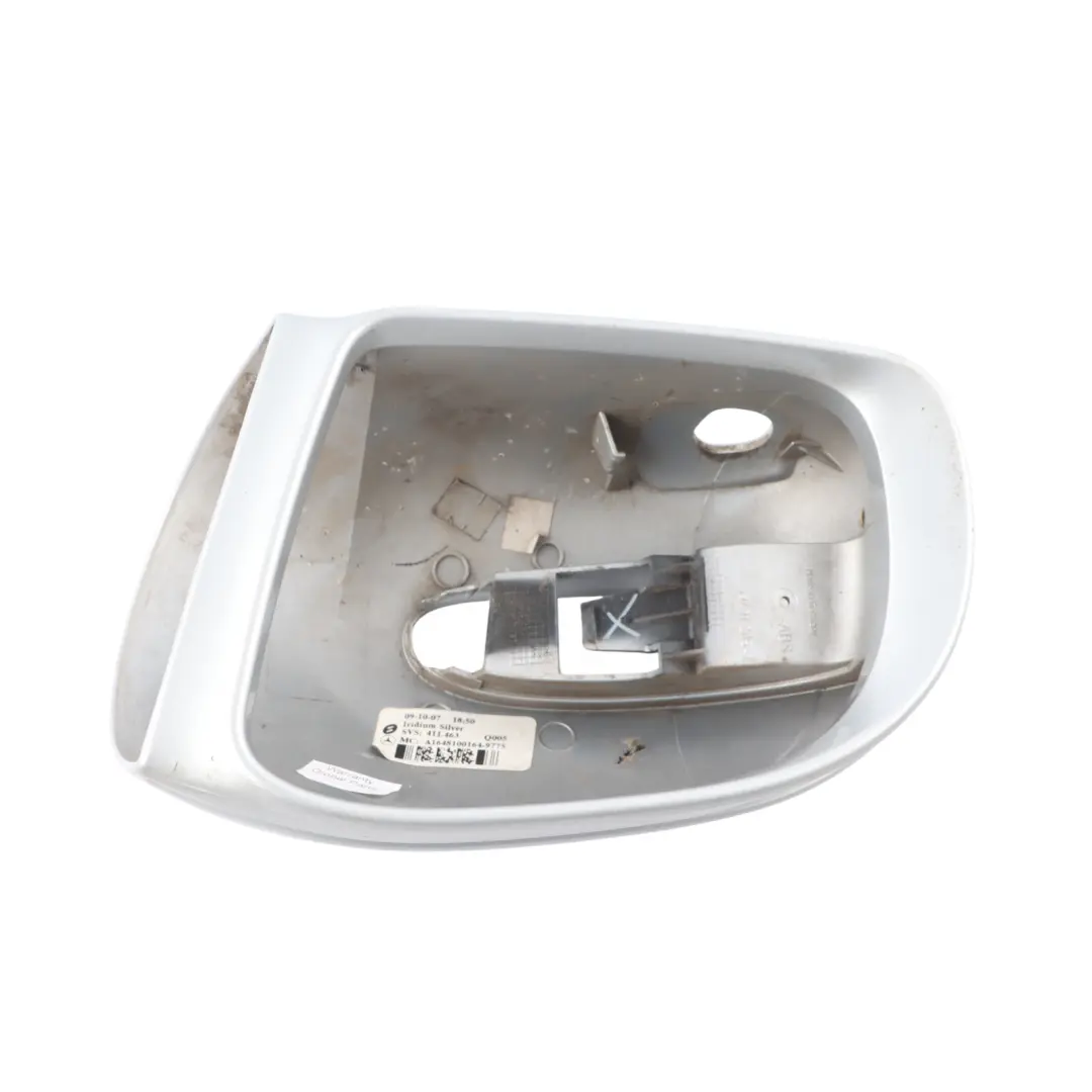Mercedes W164 Mirror Cover Door Wing Cap Trim Left N/S Iridium Silver - 775 - SKU A1648100164-IRS1 - Part number A1648100164