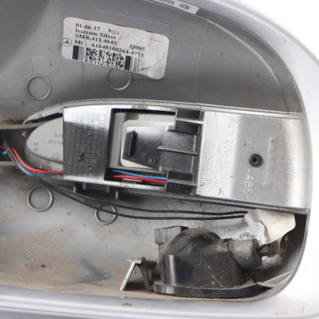 Mercedes W164 Espejo Cubierta Puerta Wing Cap Trim Derecha Iridium Plata - 775 - SKU A1648100264-IRS - Número de pieza A1648100264