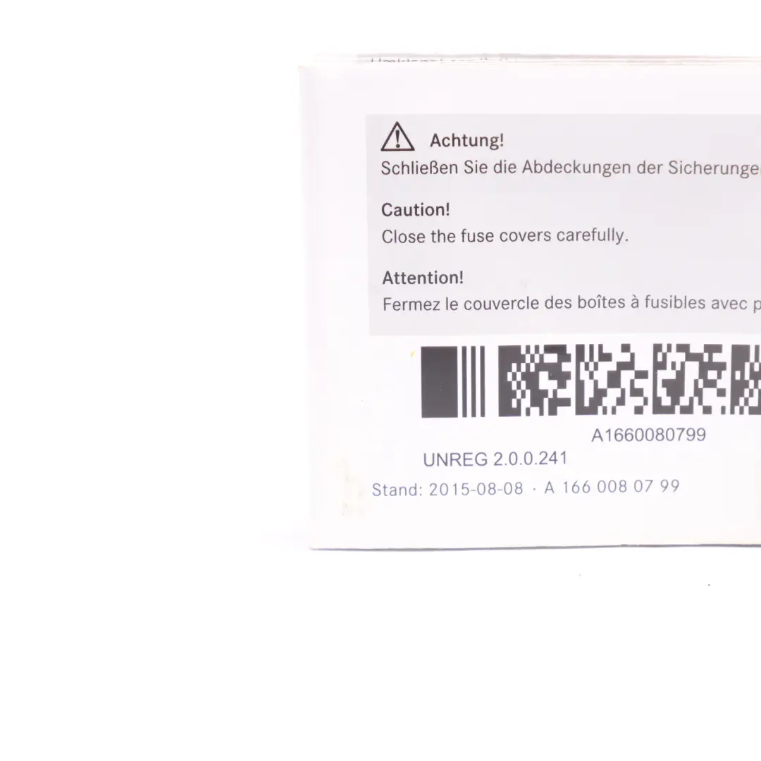 Map Card Fuse Box Grouping Diagram to Mercedes W166 with Part number A1660080799 Mercedes W166 Map Card Fuse Box Grouping Diagram - SKU A1660080799 - Part number A1660080799