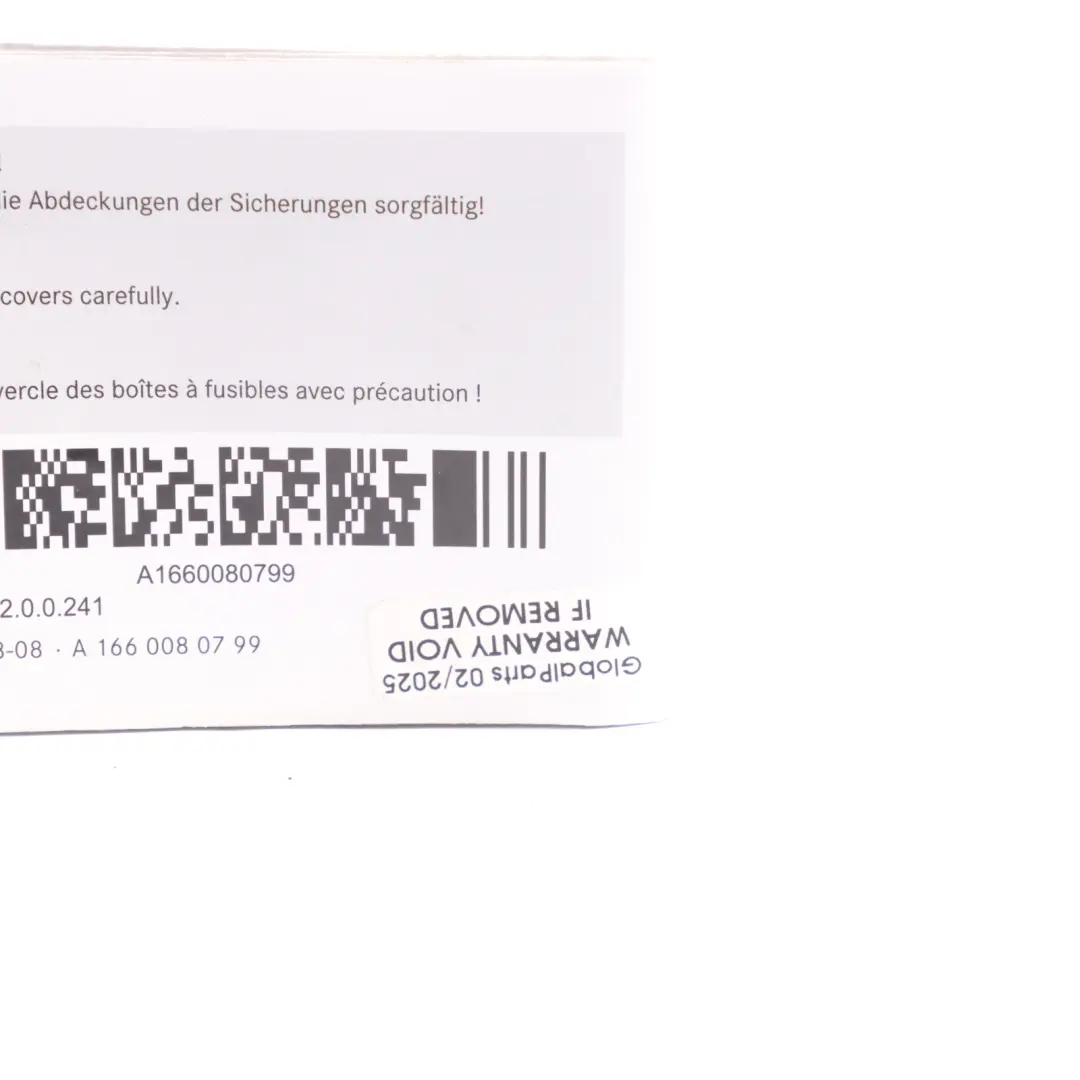 Map Card Fuse Box Grouping Diagram to Mercedes W166 with Part number A1660080799 Mercedes W166 Map Card Fuse Box Grouping Diagram - SKU A1660080799 - Part number A1660080799