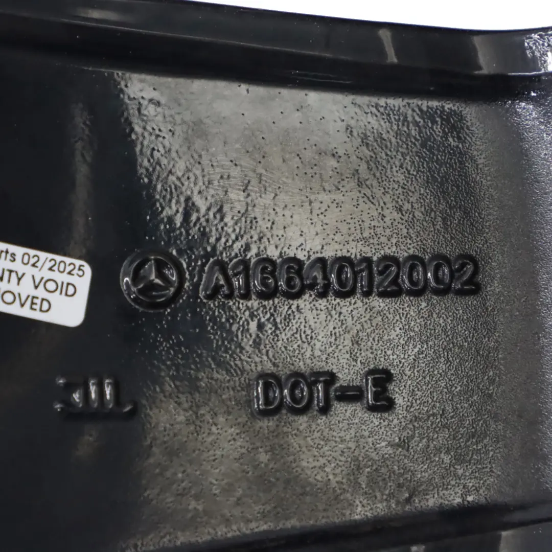 Mercedes ML W166 Nero AMG Cerchio lega 20" 5 razze 9J ET:57 - SKU A1664012002-3 - Numero di parte A1664012002