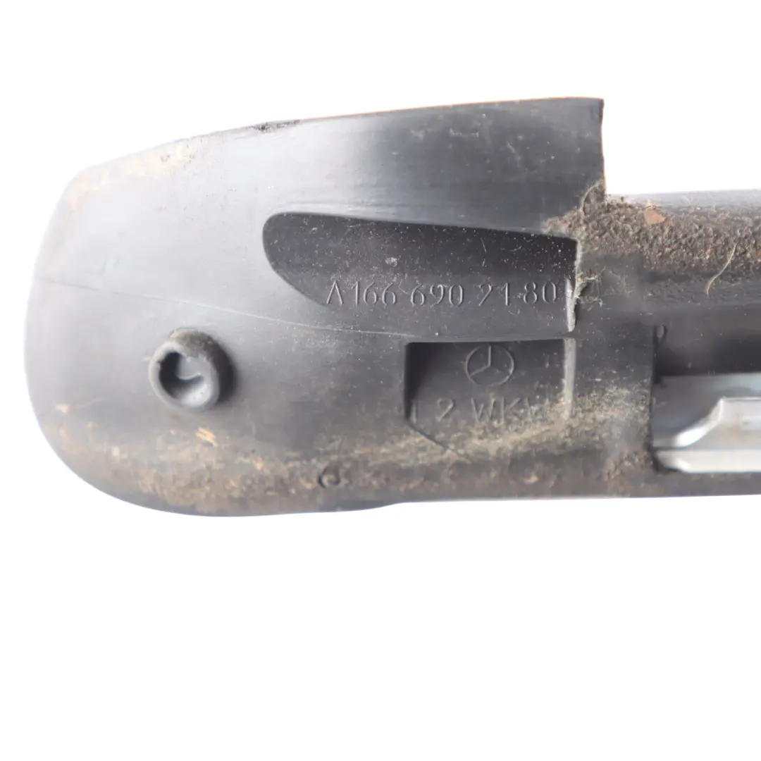 Quarter Window Stip Seal Gasket Chrome Left N/S to Mercedes X166 Rear with Part number A1666905701 Mercedes X166 Rear Quarter Window Stip Seal Gasket Chrome Left N/S - SKU A1666905701 - Part number A1666905701