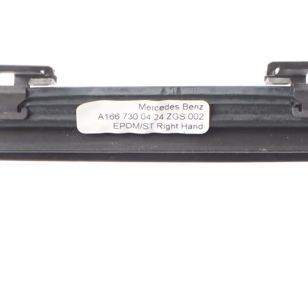 Outer Window Weather Strip Seal Right O/S to Mercedes X166 Rear with Part number A1667300424 Mercedes X166 Rear Outer Window Weather Strip Seal Right O/S - SKU A1667300424 - Part number A1667300424