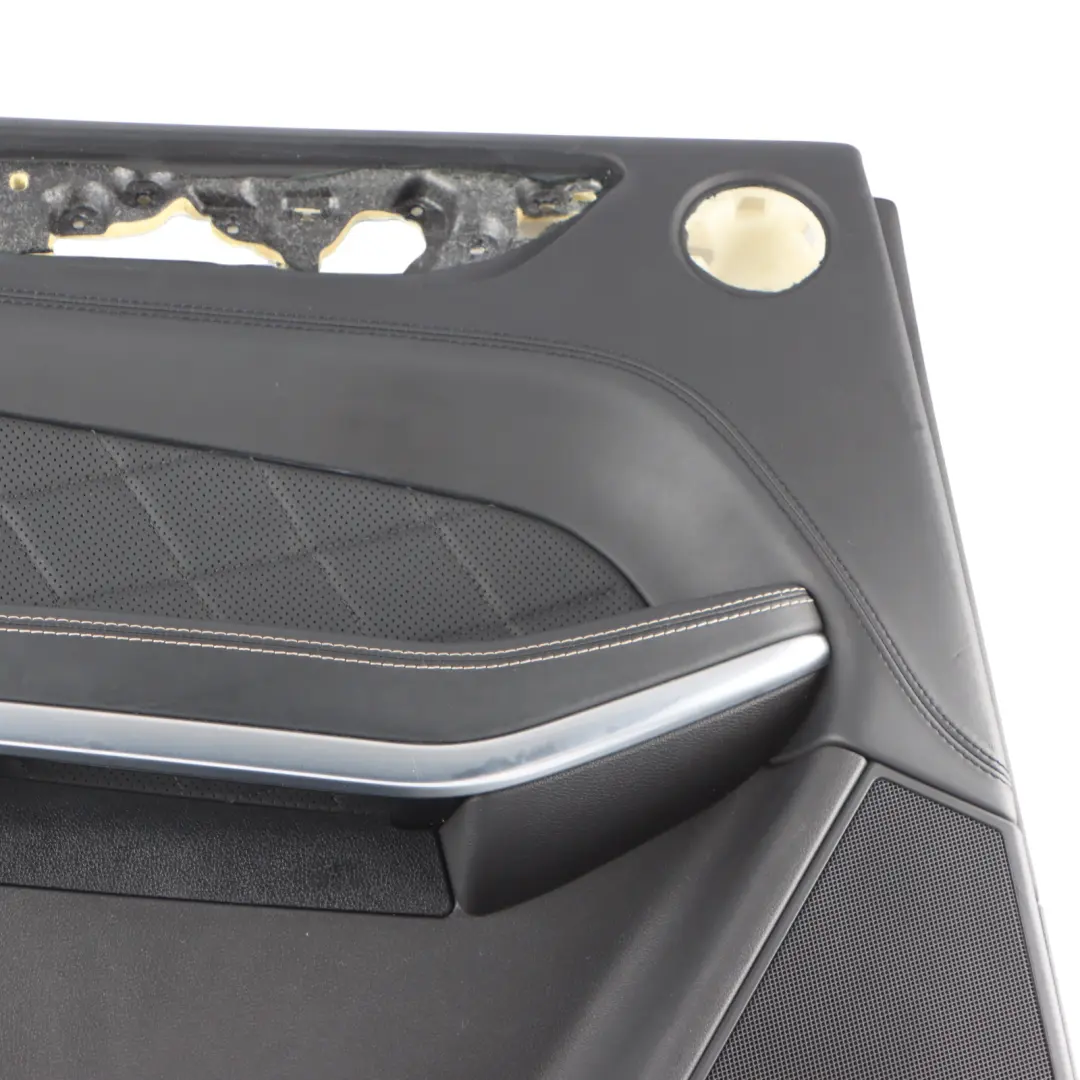 Door Card Trim Panel Rear Left N/S Black Leather to Mercedes W166 with Part number A1667300970 Mercedes W166 Door Card Trim Panel Rear Left N/S Black Leather - SKU A1667300970 - Part number A1667300970