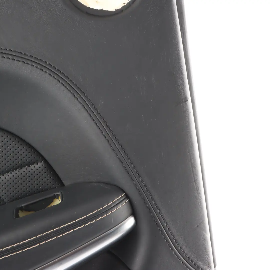 Door Card Trim Panel Rear Left N/S Black Leather to Mercedes W166 with Part number A1667300970 Mercedes W166 Door Card Trim Panel Rear Left N/S Black Leather - SKU A1667300970 - Part number A1667300970