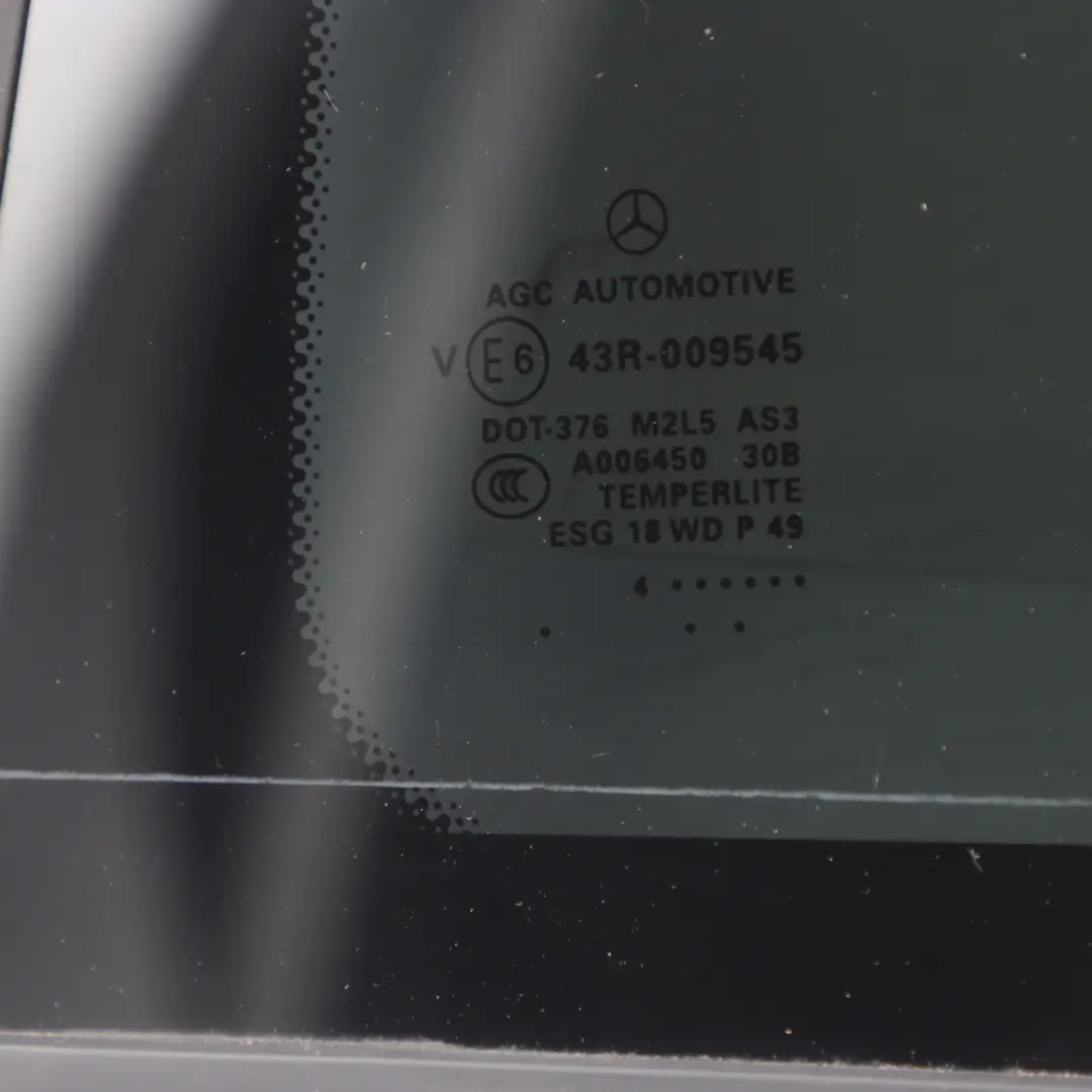 Mercedes GL X166 Rear Door Window Glass Quarter Side AS3 Right O/S - SKU A1667301055 - Part number A1667301055