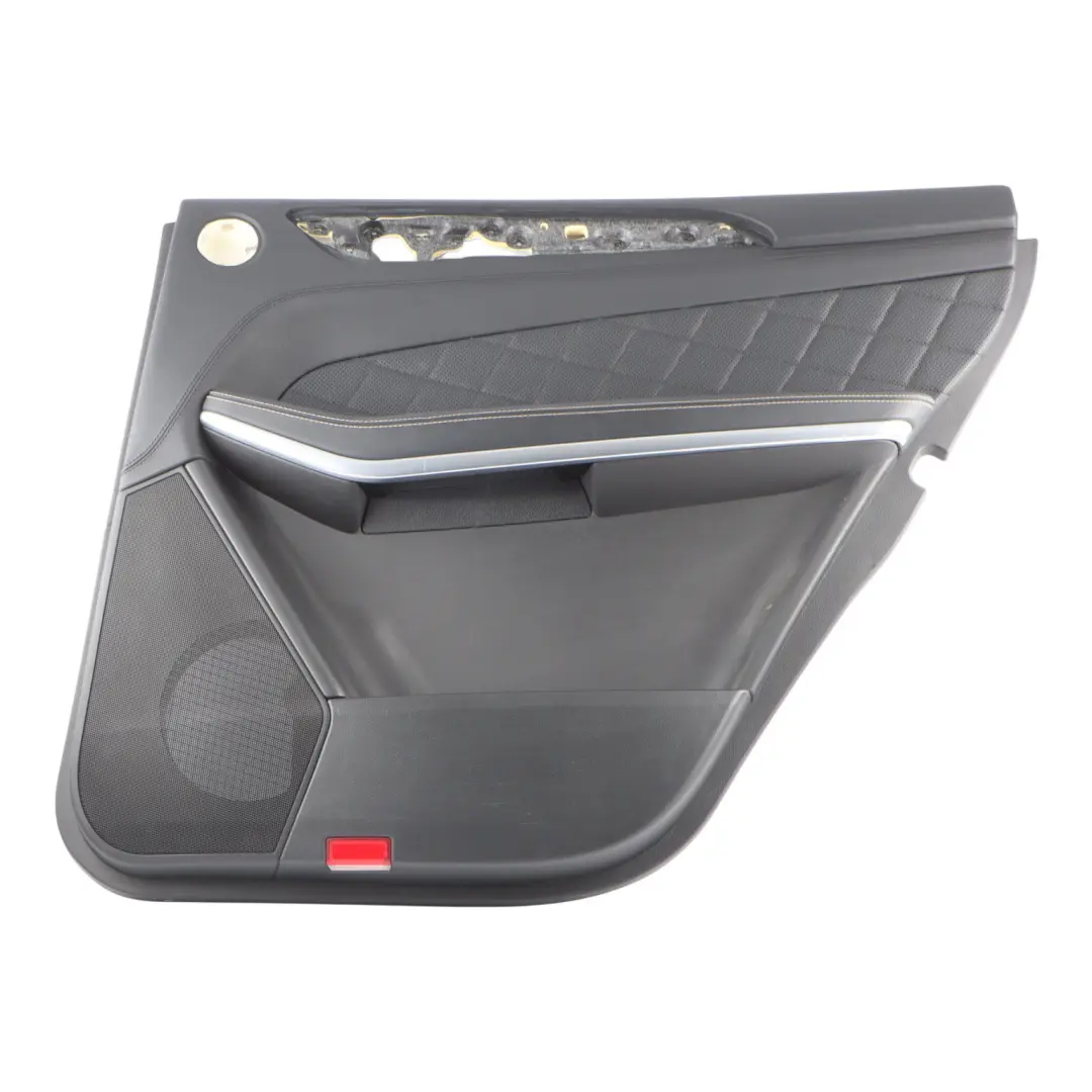 Mercedes GL X166 Rear Door Card Trim Panel Cover Right O/S Black Leather - SKU A1667301070 - Part number A1667301070