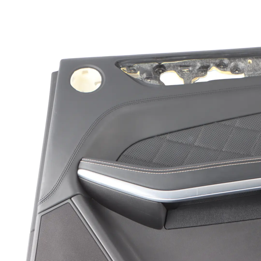 Door Card Trim Panel Cover Right O/S Black Leather to Mercedes GL X166 Rear with Part number A1667301070 Mercedes GL X166 Rear Door Card Trim Panel Cover Right O/S Black Leather - SKU A1667301070 - Part number A1667301070