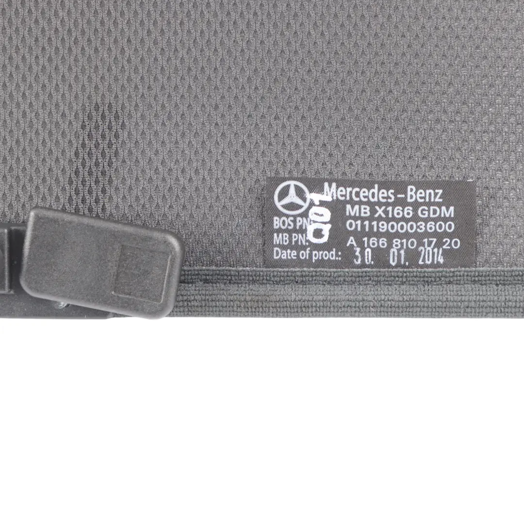 Mercedes GL X166 Panoramic Sunroof Sliding Roof Rear Cloth - SKU A1668101720 - Part number A1668101720