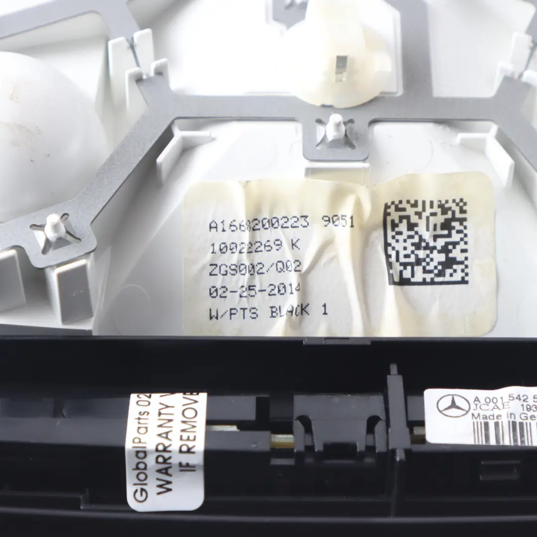 Mercedes GL X166 Rear Interior Roof Light Lamp Black - SKU A1668200223 - Part number A1668200223