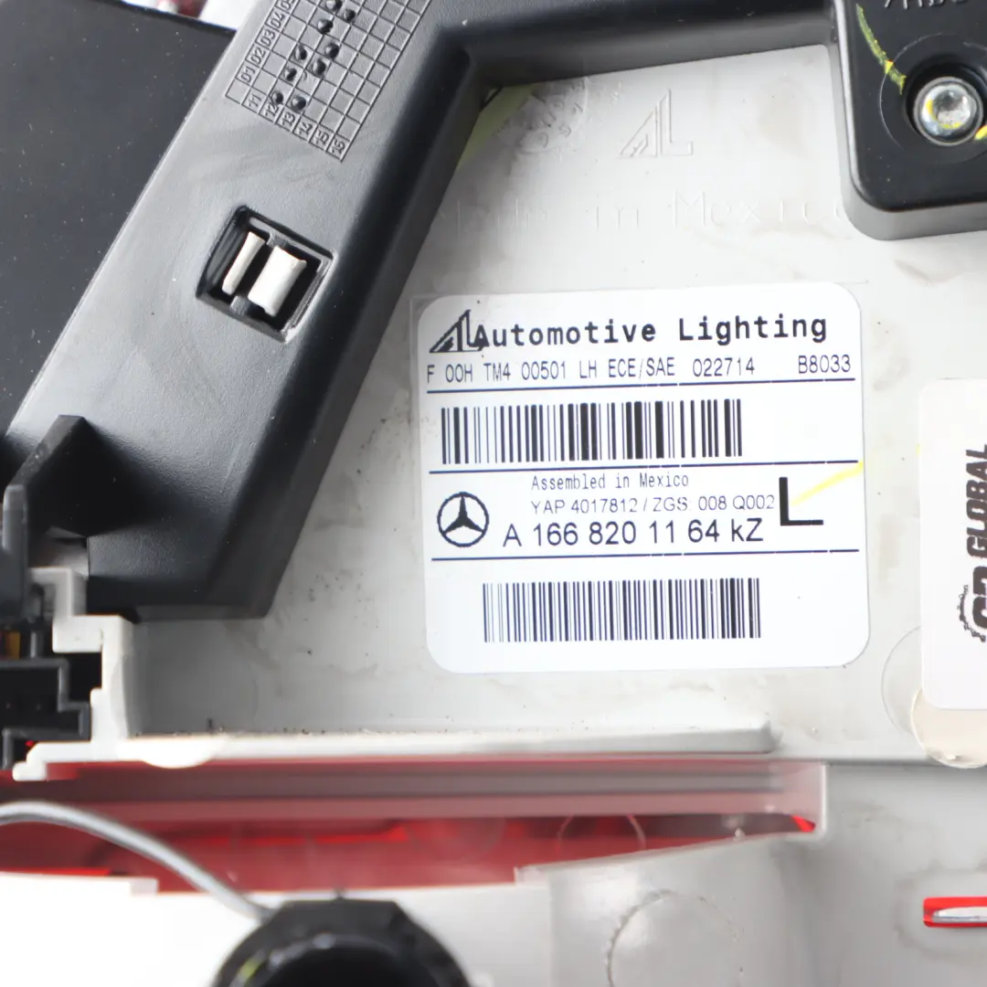 Mercedes GL X166 Rear Light Trunk Tailgate Inner Tail Lamp Left N/S - SKU A1668201164 - Part number A1668201164