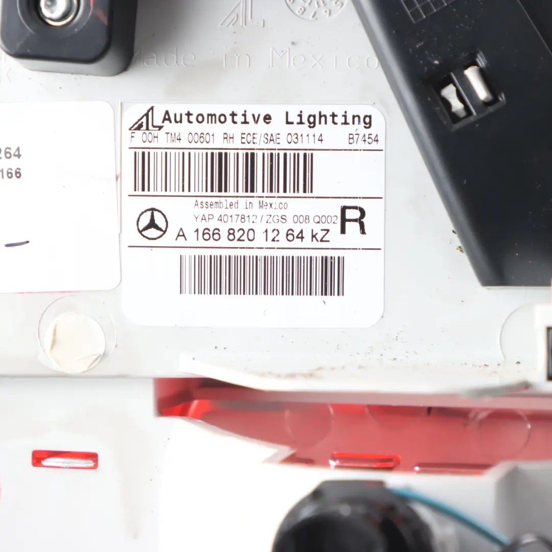 Light Trunk Tailgate Inner Tail Lamp Right O/S to Mercedes GL X166 Rear with Part number A1668201264 Mercedes GL X166 Rear Light Trunk Tailgate Inner Tail Lamp Right O/S - SKU A1668201264 - Part number A1668201264