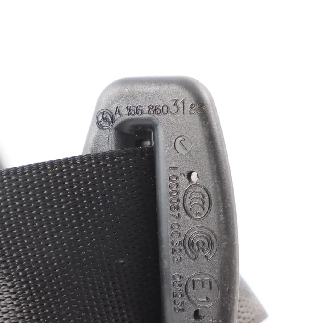 Belt Rear Left N/S Belt Black A1698600585 to Mercedes GLE W166 Seat with Part number A1668603185 Mercedes GLE W166 Seat Belt Rear Left N/S Belt Black A1698600585 - SKU A1668603185 - Part number A1668603185