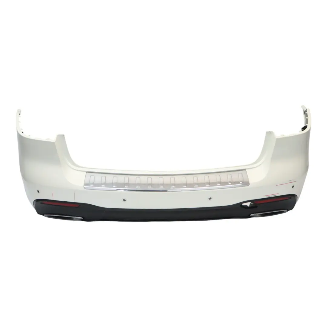 Bumper Rear Trim Panel Covering Diamond White Metallic - 799 to Mercedes W166 with Part number A1668851038 Mercedes W166 Bumper Rear Trim Panel Covering Diamond White Metallic - 799 - SKU A1668851038-DWM - Part number A1668851038