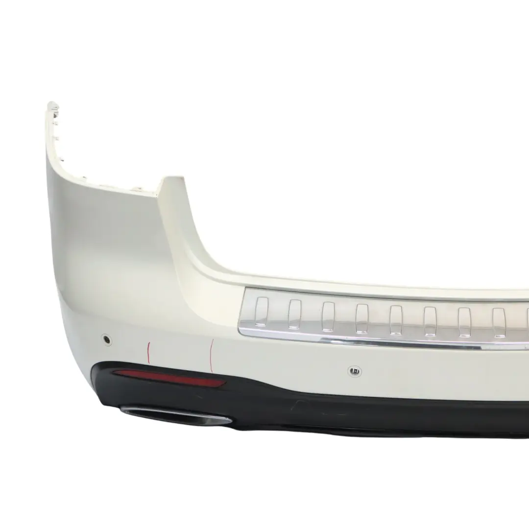 Mercedes W166 Bumper Rear Trim Panel Covering Diamond White Metallic - 799 - SKU A1668851038-DWM - Part number A1668851038