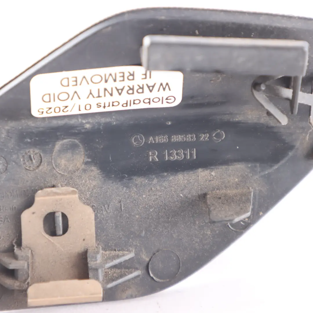 Bumper Towing Eye Cover Trim Cap to Mercedes W166 Rear with Part number A1668858322 Mercedes W166 Rear Bumper Towing Eye Cover Trim Cap - SKU A1668858322 - Part number A1668858322