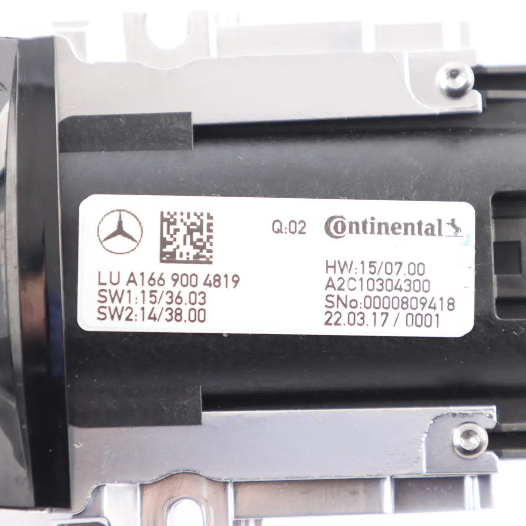 Mercedes W166 Touch Pad Centre Console Switch Panel Touchpad Unit - SKU A1669004819 - Part number A1669004819