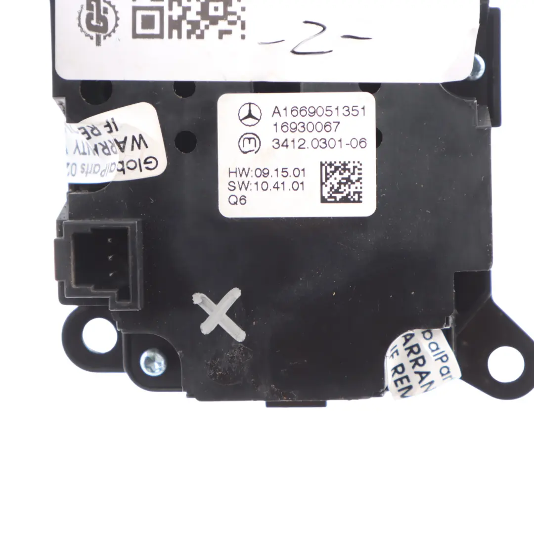 Suspension Switch Button Level Control Panel to Mercedes X166 Air with Part number A1669051351 Mercedes X166 Air Suspension Switch Button Level Control Panel - SKU A1669051351 - Part number A1669051351