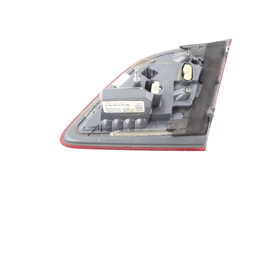Lamp Hatch Trunk Tail Light Inner Left N/S to Mercedes W166 Rear with Part number A1669066101 Mercedes W166 Rear Lamp Hatch Trunk Tail Light Inner Left N/S - SKU A1669066101-1 - Part number A1669066101
