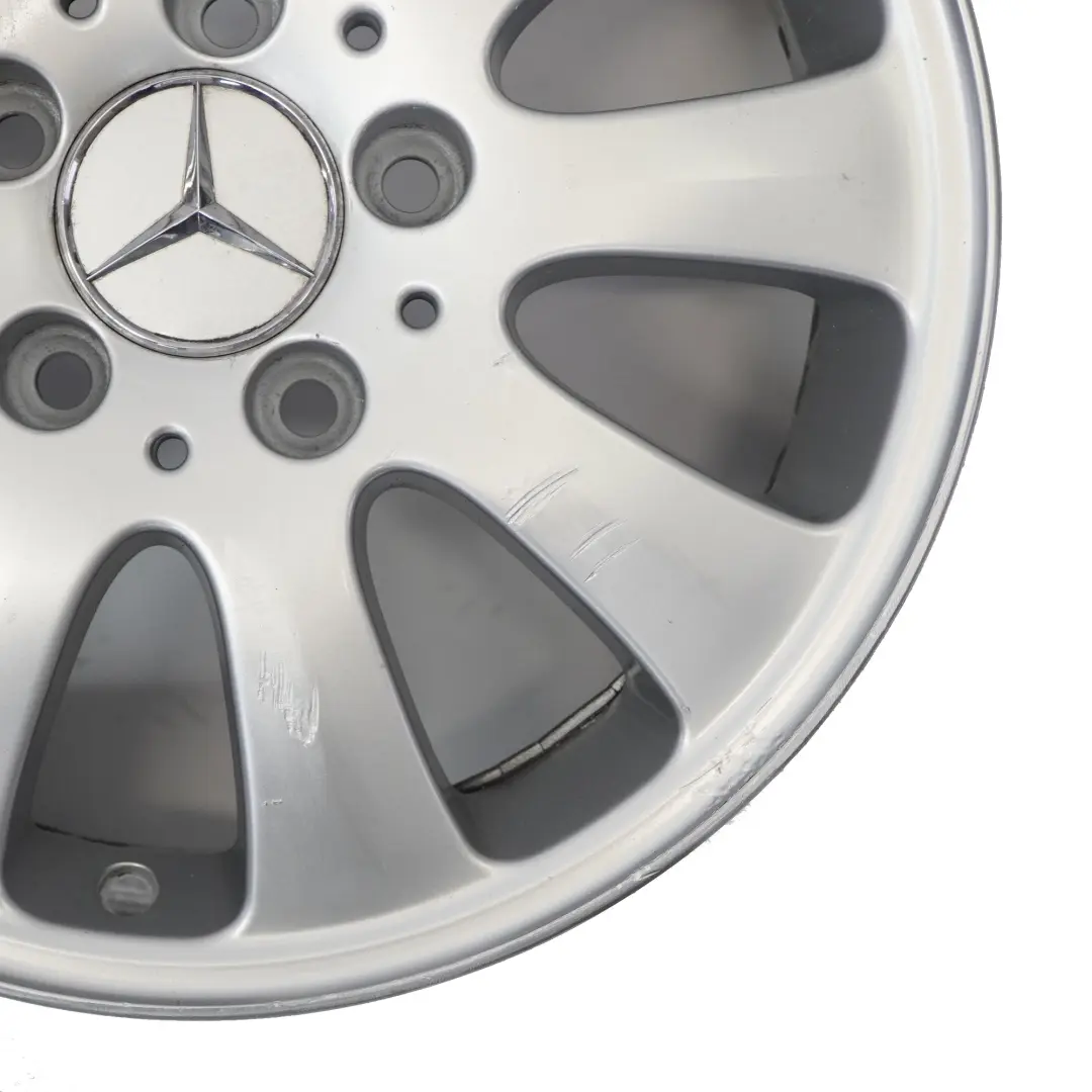 Mercedes W169 jante alliage argentée 15" ET:44 6J - SKU A1694010002-1 - Numéro de pièce A1694010002