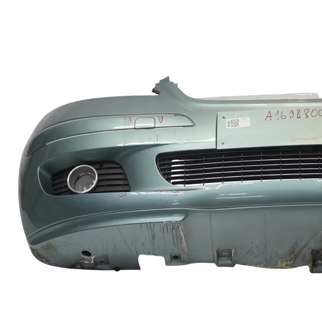 Front Bumper Trim Panel Spring Source Blue Metallic - 958 to Mercedes W169 with Part number A1698800040 Mercedes W169 Front Bumper Trim Panel Spring Source Blue Metallic - 958 - SKU A1698800040-SSO - Part number A1698800040