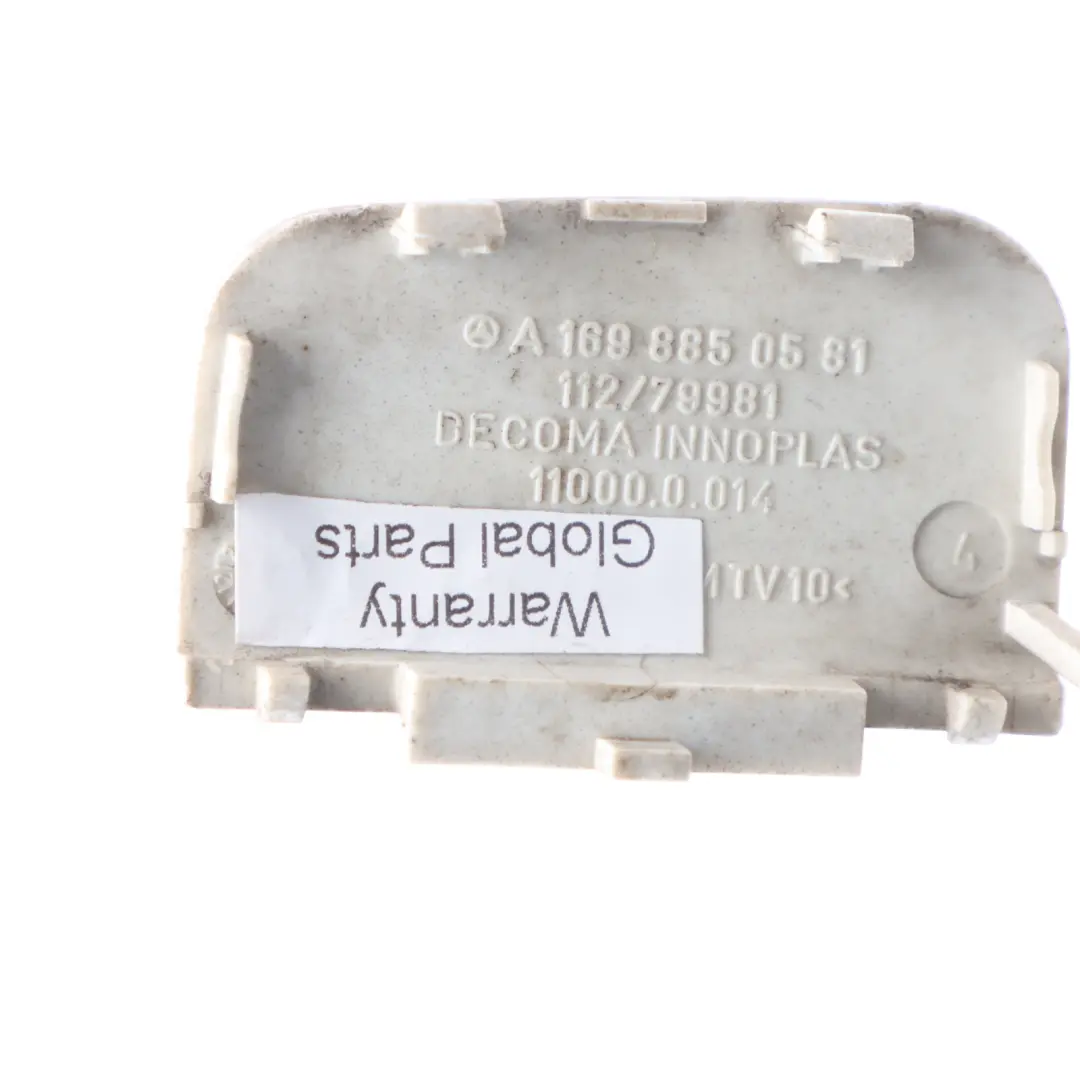 Front Bumper Tow Eye Cover Cap Comet Grey - 748 to Mercedes W169 with Part number A1698850581 Mercedes W169 Front Bumper Tow Eye Cover Cap Comet Grey - 748 - SKU A1698850581-KMG - Part number A1698850581