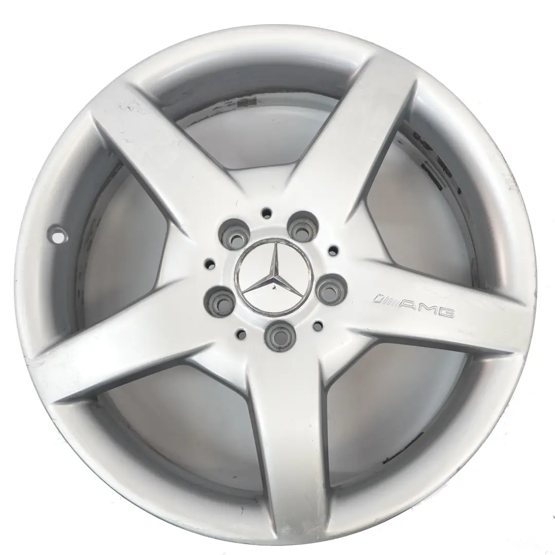 Front Silver Alloy Wheel Rim 18" 7,5J ET:37 to Mercedes R171 C209 AMG with Part number A1714011602 Mercedes R171 C209 AMG Front Silver Alloy Wheel Rim 18" 7,5J ET:37 - SKU A1714011602-2 - Part number A1714011602
