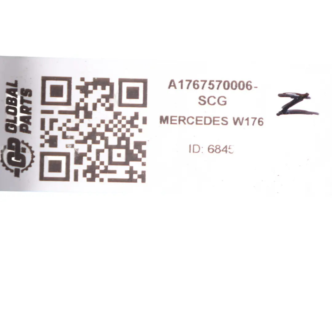 Mercedes W176 Fuel Flap Tank Cap Cover Spacegrau Grey - A52 - SKU A1767570006-SCG - Part number A1767570006