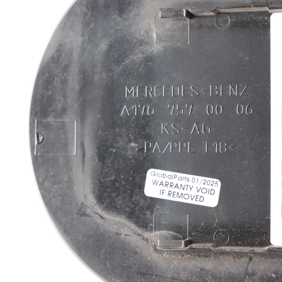 Mercedes W176 Fuel Flap Tank Cap Cover Spacegrau Grey - A52 - SKU A1767570006-SCG - Part number A1767570006