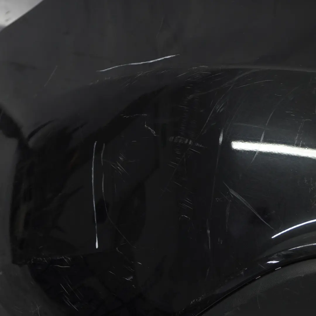 Bumper Rear Trim Panel Cover Kosmos Cosmic Black Metallic - 191 to Mercedes W176 with Part number A1768800440 Mercedes W176 Bumper Rear Trim Panel Cover Kosmos Cosmic Black Metallic - 191 - SKU A1768800440-KB - Part number A1768800440