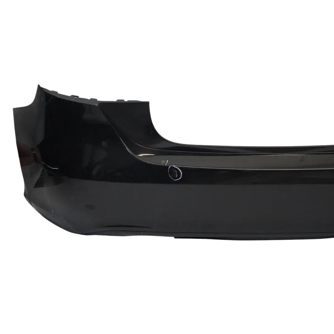 Bumper Rear Trim Panel Cover Kosmos Cosmic Black Metallic - 191 to Mercedes W176 with Part number A1768800440 Mercedes W176 Bumper Rear Trim Panel Cover Kosmos Cosmic Black Metallic - 191 - SKU A1768800440-KB - Part number A1768800440