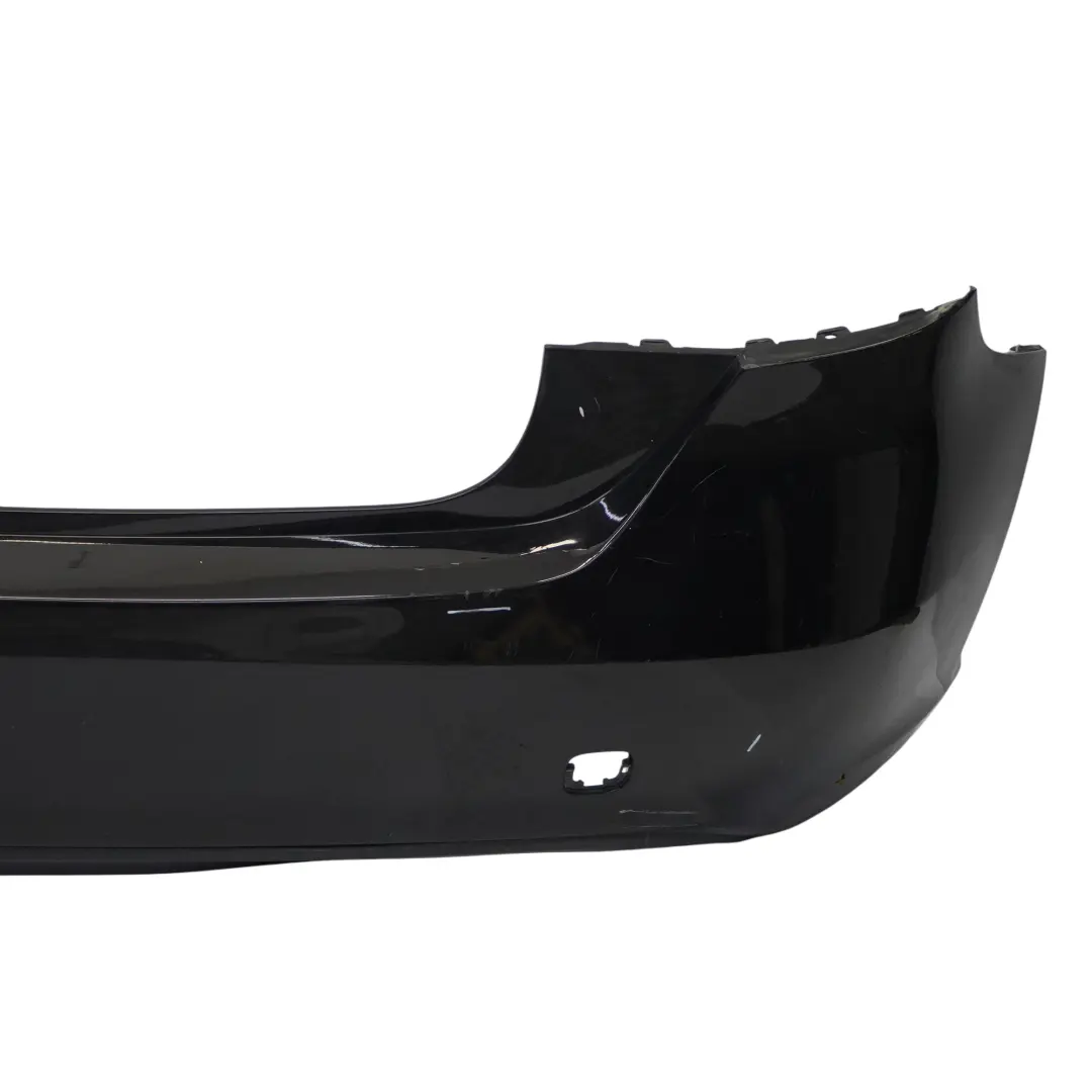 Bumper Rear Trim Panel Cover Kosmos Cosmic Black Metallic - 191 to Mercedes W176 with Part number A1768800440 Mercedes W176 Bumper Rear Trim Panel Cover Kosmos Cosmic Black Metallic - 191 - SKU A1768800440-KB - Part number A1768800440